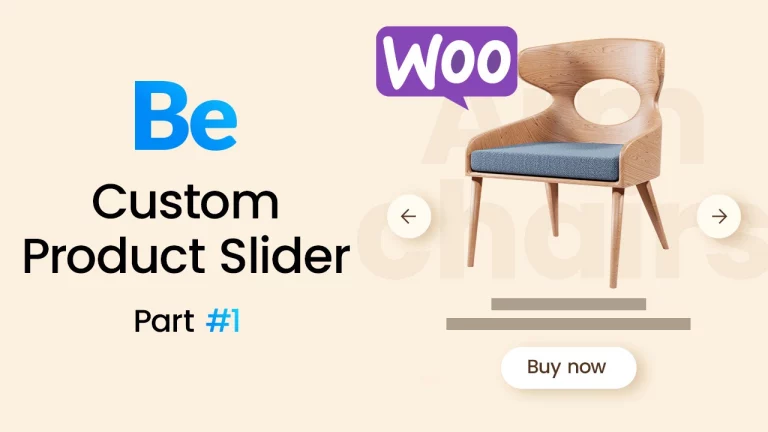 Custom Product Slider Woo part #1