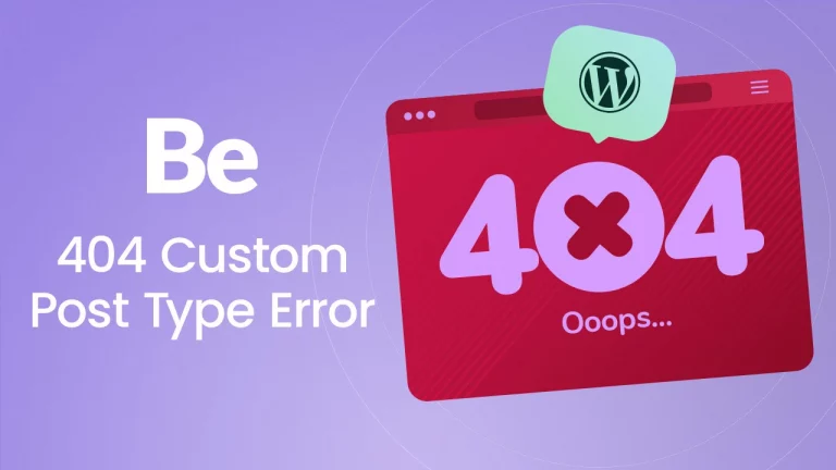 WordPress 404 Custom Post Type Error