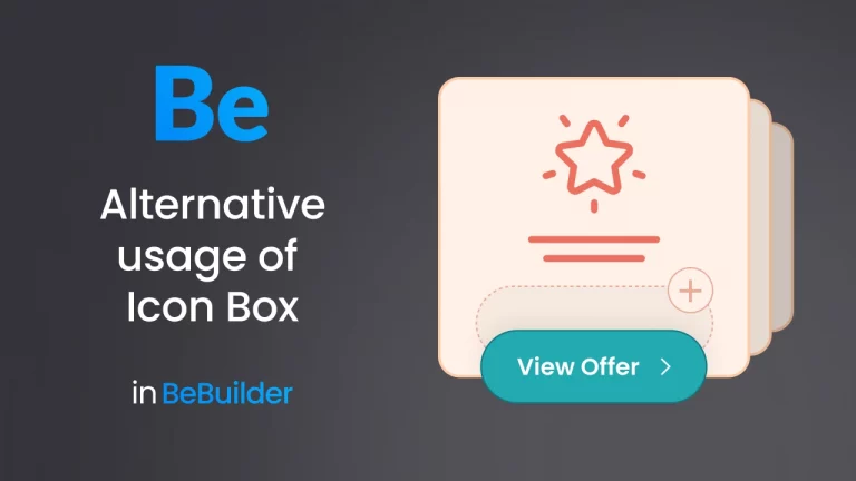 Alternative usage of Icon Box